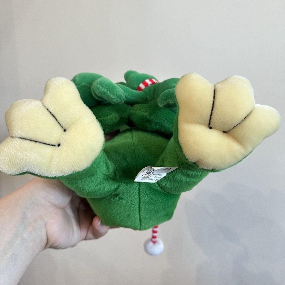 VTG‎ New Fiesta "Feliz" Bean Bag Frog & Babies Plush Christmas Santa - Picture 5 of 9